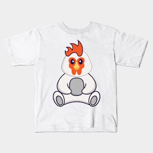 Cute chicken is sitting. Kids T-Shirt